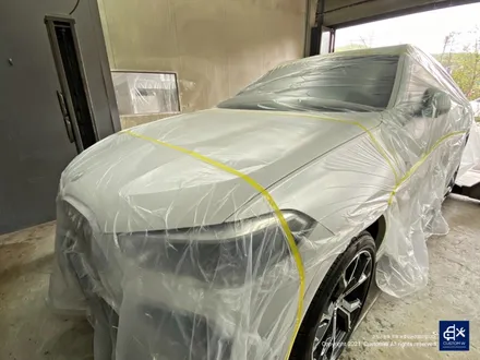 BMW X6 40i 신차 741M 블랙유광 휠도색 + 레드 캘리퍼 도색 / 용인 처인구
