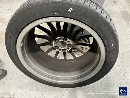 벤츠 GT43 AMG 휠수리 후 블랙 실버 투톤 유광 휠도색 / 용인 처인구