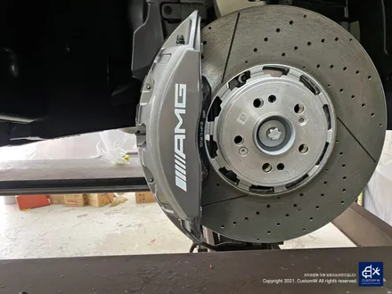 벤츠 GLE53 AMG 블랙 유광 휠도색 + 레드 캘리퍼 도색 / 용인 처인구