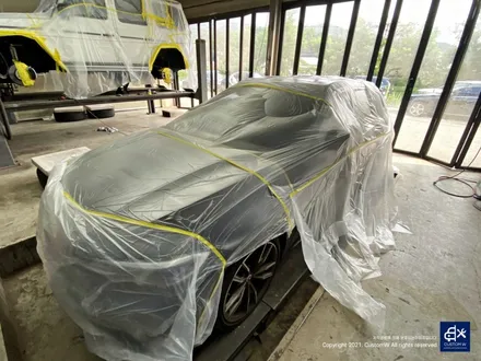 BMW G20 M340i 블랙유광 휠도색 + 실버 캘리퍼 도색 / 용인 처인구