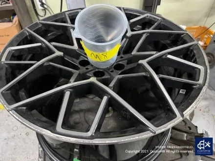 난이도가 높은  BMW M8  그란 쿠페 컴페티션 813M 휠 상처 수리 후, 다이아몬드 커팅 휠 복원 / 용인 처인구