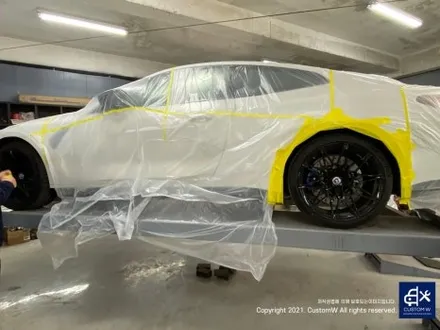 BMW G82 M4 826M 휠 상처 수리 후, 블랙 유광 휠 복원 도색 그리고 레드 캘리퍼 도색 작업까지_! / 용인 처인구