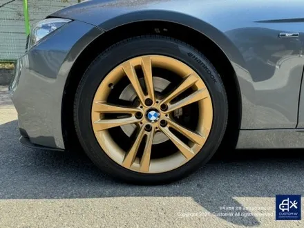 BMW F30 397M 휠 상처 수리 후, 골드 휠 도색 / 용인 처인구