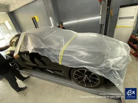 BMW G87 M2 930M 블랙 유광 휠도색 + 레드 캘리퍼 도색 커스텀W에 자주 입고되는 포켓 머신~~! / 용인 처인구