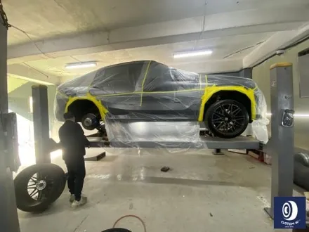 BMW X6M 818M 블랙 유광 휠도색 + 레드 캘리퍼 도색_! / 용인 처인구