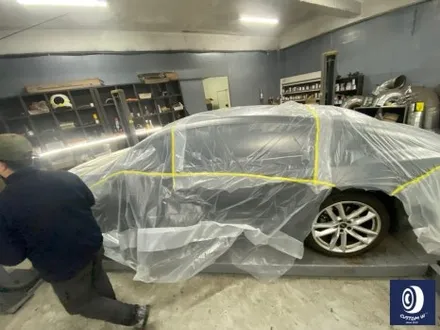 아우디 A7 55TFSI e 20인치 다이아몬드 커팅 가공을 이용한 블랙 폴리시 휠 커스텀 +  부식 방지 블랙 컬러로 캘리퍼 도색 작업까지_! / 용인 처인구