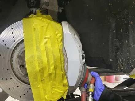 벤츠 E53 AMG 휠수리 후 블랙 실버 투톤 무광 휠도색 + 레드 캘리퍼 도색 / 용인 처인구