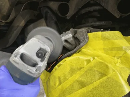 벤츠 G350 G바겐 블랙유광 휠도색 + 레드 캘리퍼 도색 / 용인 처인구