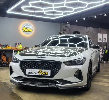 창원 루프스킨 오래된필름 재시공 왜 해야할까요? 제네시스 G70 / 창원시 의창구