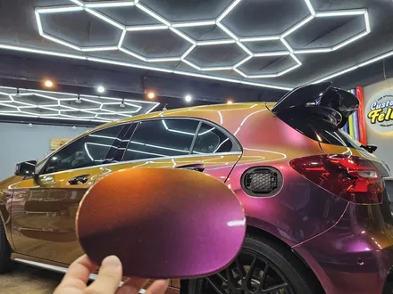 고급진 색감 변신 창원 타이니봇 전체랩핑 벤츠 A45 AMG 아라비안나이트 / 창원시 의창구