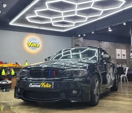 랩핑의 꽃 에메랄드 민트 미러 크롬 전체 랩핑 !! BMW 1시리즈 / 창원시 의창구