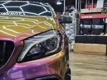 고급진 색감 변신 창원 타이니봇 전체랩핑 벤츠 A45 AMG 아라비안나이트 / 창원시 의창구
