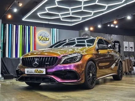 고급진 색감 변신 창원 타이니봇 전체랩핑 벤츠 A45 AMG 아라비안나이트 / 창원시 의창구