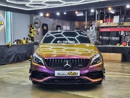 고급진 색감 변신 창원 타이니봇 전체랩핑 벤츠 A45 AMG 아라비안나이트 / 창원시 의창구