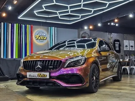 고급진 색감 변신 창원 타이니봇 전체랩핑 벤츠 A45 AMG 아라비안나이트 / 창원시 의창구