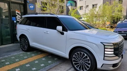 팰리세이드 흰차량에 더 이쁜 가성비 좋은 반반사 썬팅 티나인VT70 / 의정부시 낙양동