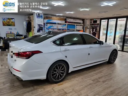 군포썬팅 제네시스 G80 스포츠 전체 솔라가드 새턴 재시공