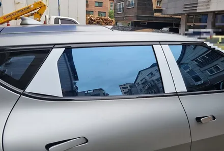 [기아 EV6 전기차] 의왕썬팅 나노필름 이지스BR 블루반사필름 시공잘하는곳!!