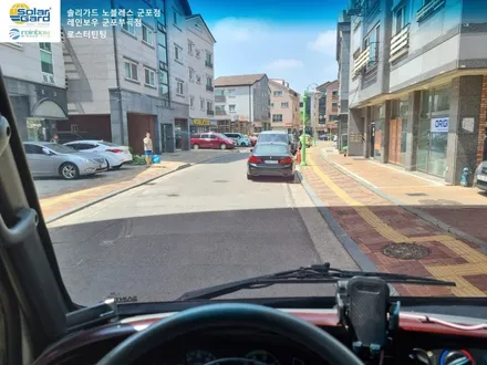 [E마이티 2.5t 냉동탑차]산본 당정 부곡 송정 화물차 재시공 썬팅 세인트아모 스퍼터 반사필름 및 하단띠