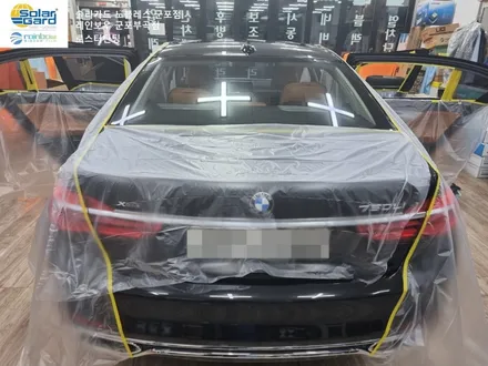 BMW 7시리즈 군포썬팅 재시공(2016 740Li) 블락포디 비바스카이(블루반사)