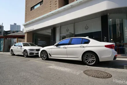 2017 bmw 530i 와 bmw 520d 반전 옆태♪ / 충남 천안
