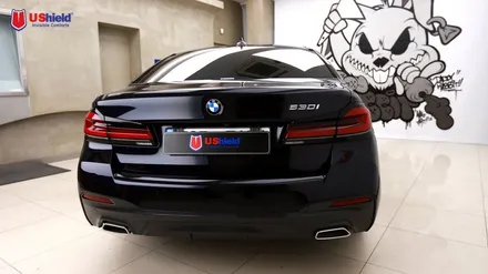 bmw 530i 스타일리쉬한 자동차썬팅 유쉴드 바이올렛 시공 / 충남 천안