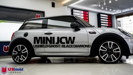 자동차 틴팅 필름 추천, BMW 미니쿠퍼 JCW 유쉴드 고스트 : 블랙 다이아몬드 추천 윈도 틴팅 시공. / 충남 천안