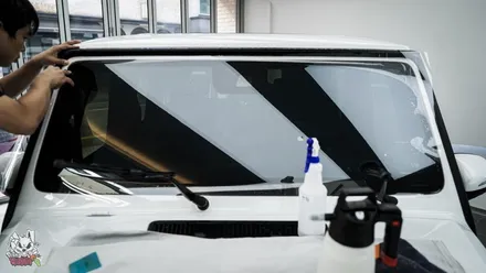 벤츠 지바겐 G63 AMG 윈드쉴드. 박리없이 견고한 엑소쉴드 시공! 천안 토끼아빠. / 충남 천안
