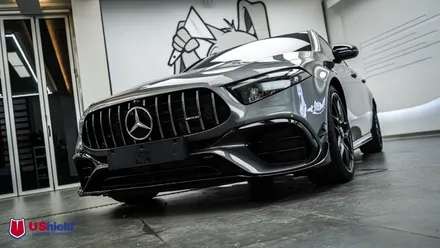 벤츠 A45 AMG S 전체 PPF, 고스트 : 블다 썬팅, 윈드쉴드 시공. 천안 유쉴드 본사. / 충남 천안