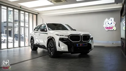 BMW XM 진리의 흑간지, 사틴 블랙 전체 랩핑. 천안 유쉴드 본사. / 충남 천안