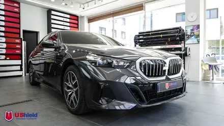 BMW 5시리즈 프론트 풀 PPF, 윈드쉴드, 유리막 코팅 시공. 천안 유쉴드 본사. / 충남 천안