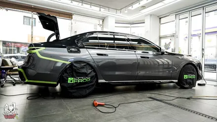 BMW 7시리즈 비닐프로그 고광택 투톤 랩핑, 듀오톤 시공. 유쉴드 천안 본사. / 충남 천안