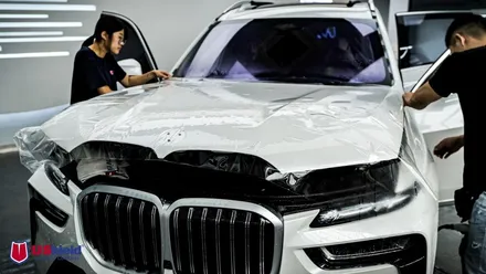 BMW X7 바이올렛 썬팅, 엑소쉴드 윈드쉴드, PPF 시공. 유쉴드 천안 본사. / 충남 천안
