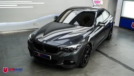 BMW 3 시리즈 GT 유쉴드 고스트 썬팅, 루프스킨 블랙 PPF 시공. 유쉴드 천안 본사. / 충남 천안