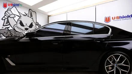 bmw 530i 스타일리쉬한 자동차썬팅 유쉴드 바이올렛 시공 / 충남 천안