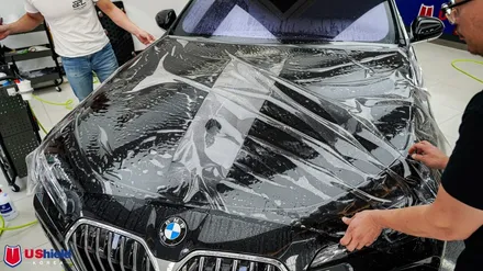 BMW 7시리즈 740D. 전체 PPF, 유쉴드 바이올렛, 스카이 썬팅 시공. / 충남 천안
