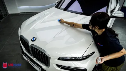 BMW X7 바이올렛 썬팅, 엑소쉴드 윈드쉴드, PPF 시공. 유쉴드 천안 본사. / 충남 천안