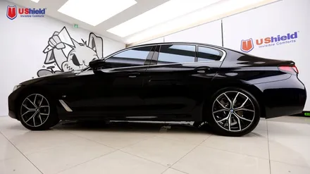 bmw 530i 스타일리쉬한 자동차썬팅 유쉴드 바이올렛 시공 / 충남 천안