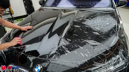 BMW 7시리즈 740D. 전체 PPF, 유쉴드 바이올렛, 스카이 썬팅 시공. / 충남 천안