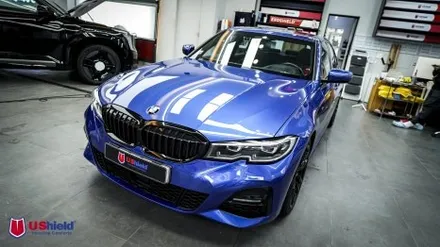 천안 BMW 3시리즈 밝은 어항 썬팅 유쉴드 브라이트 99C 썬팅 재시공. / 충남 천안