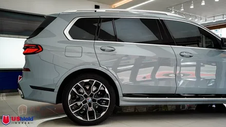 BMW X7 40i 프론트 전체, 도어 PPF, 유쉴드 스카이 썬팅, 크롬죽이기 천안 랩핑 시공! / 충남 천안