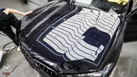 BMW X6 카본 블랙은 블랙이 아닙니다. 진정한 블랙을 위한 무광 전체 컬러 PPF 시공. 유쉴드 천안 본사. / 충남 천안