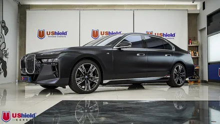 BMW i7. 전체 무광PPF, 유쉴드 바이올렛 썬팅, 윈드쉴드 및 루프가드 열차단PPF 천안 토끼아빠 시공 후기. / 충남 천안