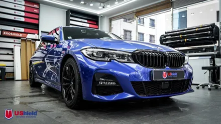 천안 BMW 3시리즈 밝은 어항 썬팅 유쉴드 브라이트 99C 썬팅 재시공. / 충남 천안