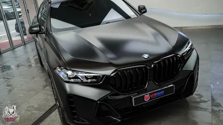 BMW X6 카본 블랙은 블랙이 아닙니다. 진정한 블랙을 위한 무광 전체 컬러 PPF 시공. 유쉴드 천안 본사. / 충남 천안