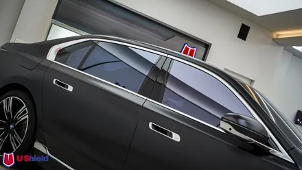 BMW i7. 전체 무광PPF, 유쉴드 바이올렛 썬팅, 윈드쉴드 및 루프가드 열차단PPF 천안 토끼아빠 시공 후기. / 충남 천안