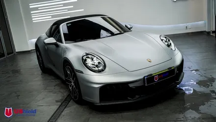 포르쉐 911 타르가 4 GTS GT 실버 전체 무광 PPF, 썬팅 시공. 유쉴드 천안 본사. / 충남 천안
