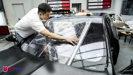 BMW 7시리즈 i7 윈드쉴드, 무광 PPF 재시공. 유쉴드 천안 본사. / 충남 천안