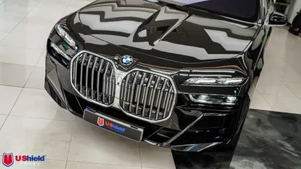 BMW 7시리즈 740D. 전체 PPF, 유쉴드 바이올렛, 스카이 썬팅 시공. / 충남 천안
