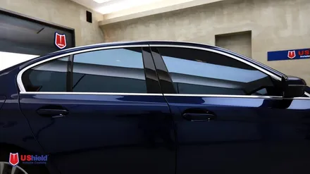 BMW5시리즈 바이올렛 자동차썬팅 후기 - 유쉴드 천안 본사 / 충남 천안